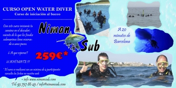 CURSO OPEN WATER 259€ EN MATARÓ